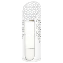 Matte White Rollo Hexacube Toilet Roll Holder